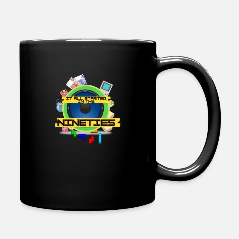 Alles begann in den neunziger Jahren - Tasse einfarbig - Schwarz