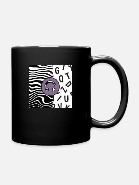 Jung & Bizarre - Tasse einfarbig - Schwarz