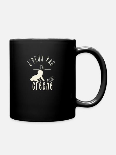 J'peux pas J'Ai Crèche - Mug uni - noir