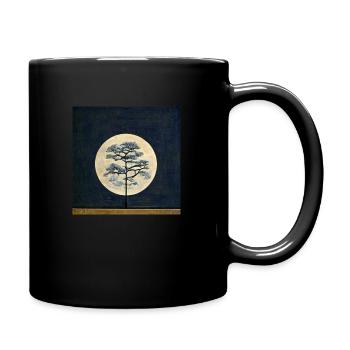 A tree in the moonlight - Full Colour Mug - black - Right