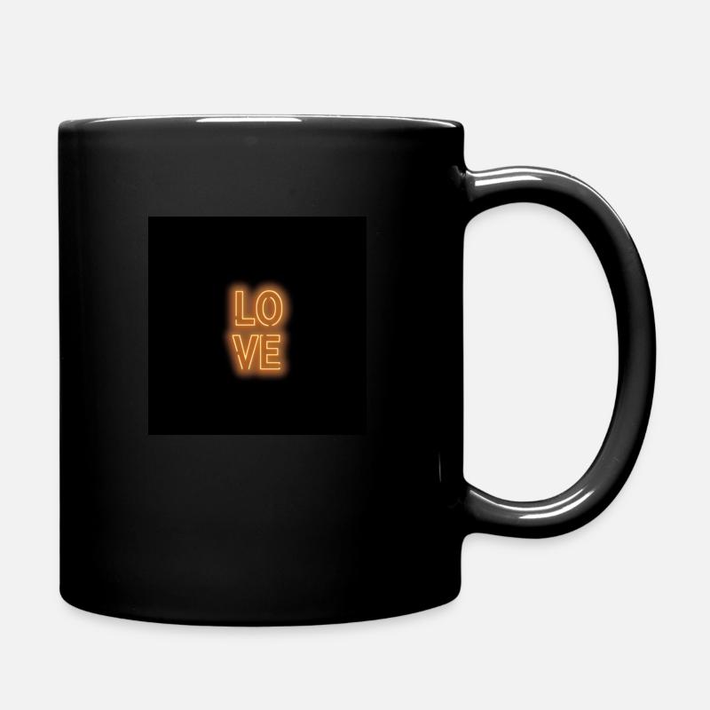 Love - Tasse einfarbig - Schwarz