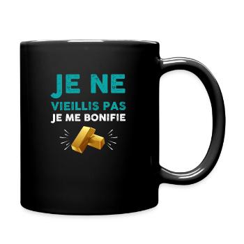 Je Ne Vieillis Pas Je Me Bonifie Humour Retraite - Mug uni - noir - Droite