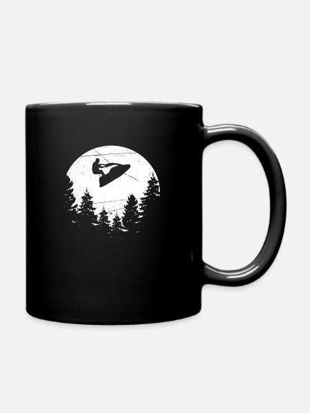 jetski Design for a jetski fan - Full Colour Mug - black