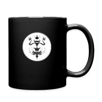 Mystic Collection ~ schwarzes Tattoo ~ n°5 - Tasse einfarbig - Schwarz - Rechts