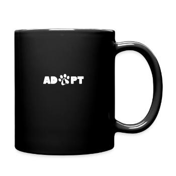 Adopt - cat - Full Colour Mug - black - Right