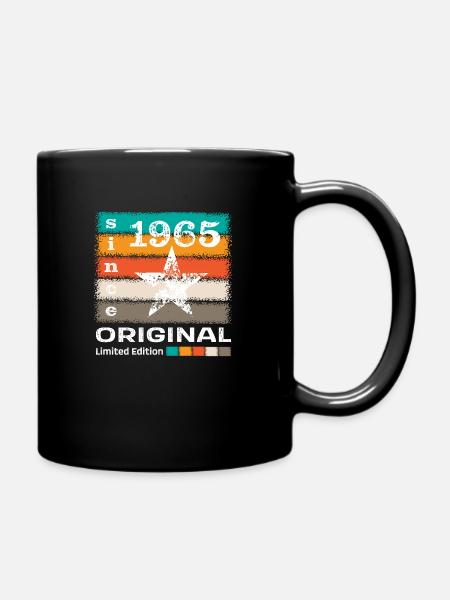 Jahrgang 1965 Retro - Tasse einfarbig - Schwarz