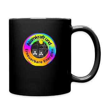 Atomkraft und Erneuerbare Energien - Tasse einfarbig - Schwarz - Rechts
