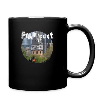 Frankfurt-Shirt - Tasse einfarbig - Schwarz - Rechts