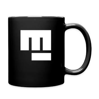 Fist bump - Full Colour Mug - black - Right