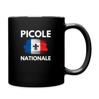 Picole Nationale France - Fleur de Lys - Mug uni - noir - Droite