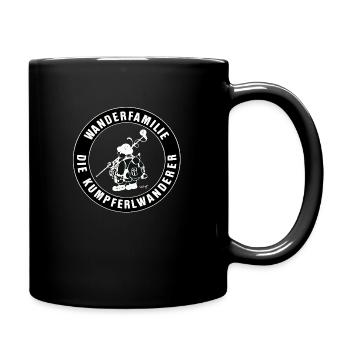 Wanderfamilie "Die Kumpferlwanderer" schwarz - Tasse einfarbig - Schwarz - Rechts