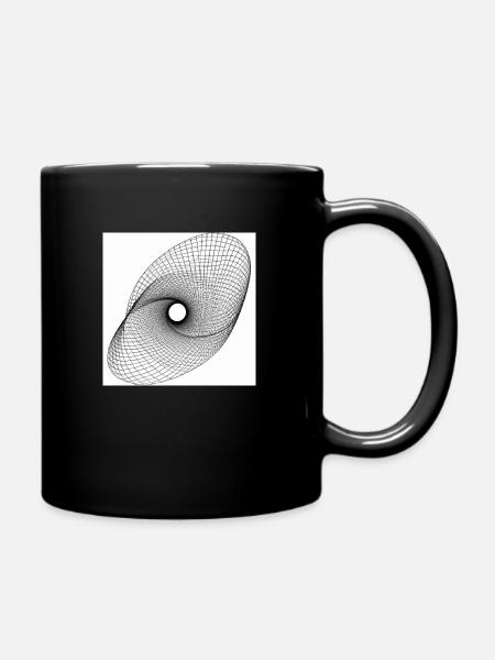 Mathematical Mandala 2 - Full Colour Mug - black