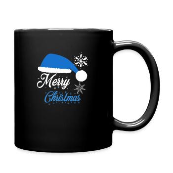 Merry christmas - Tasse einfarbig - Schwarz - Rechts