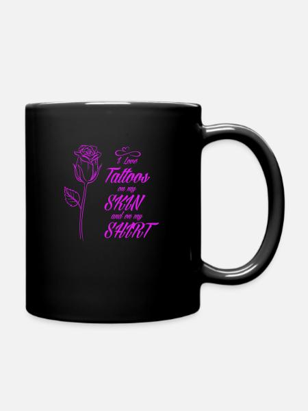 Tatouage Rose - Mug uni - noir