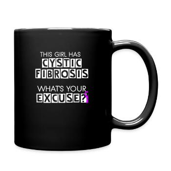 This Girl Has Cystic Fibrosis - Full Colour Mug - black - Right
