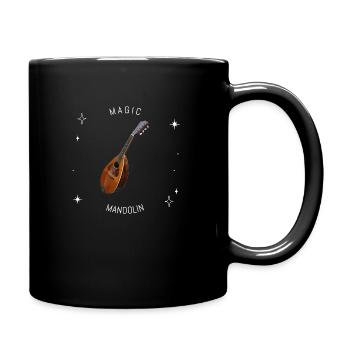 Magic Mandolin (mit Sternen) - Tasse einfarbig - Schwarz - Rechts