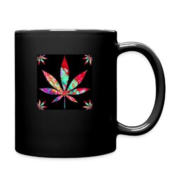 Feuille - Mug uni - noir - Droite