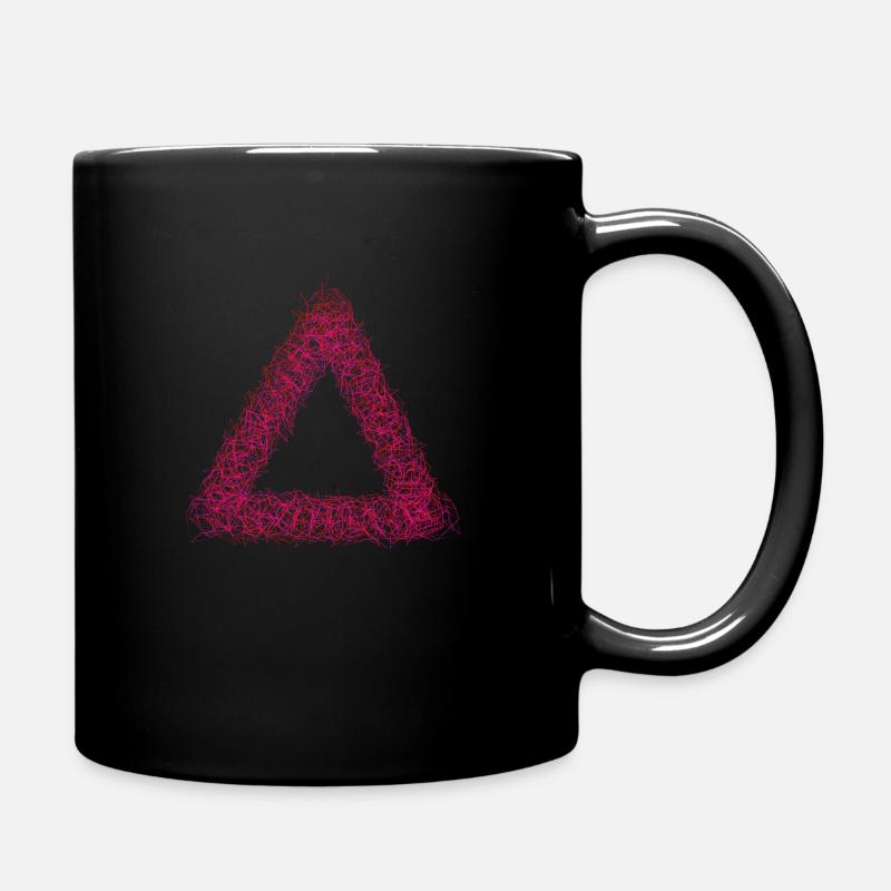 Dreieck pink - Tasse einfarbig - Schwarz