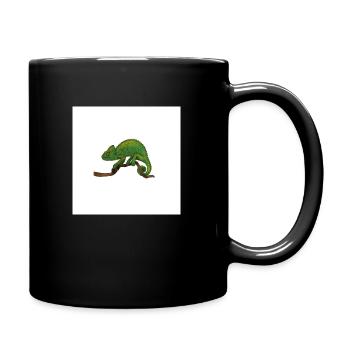 Caméléon - Mug uni - noir - Droite