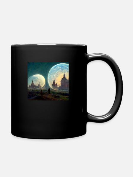 Parallele Welten - Tasse einfarbig - Schwarz