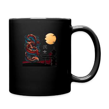 Drache Streetware E-Girl Aesthetic Japan Dragon - Tasse einfarbig - Schwarz - Rechts