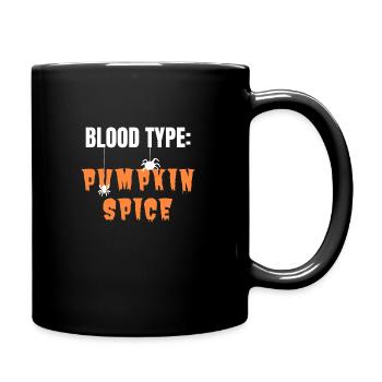 Blood Type Pumpkin Spice - Mug uni - noir - Droite
