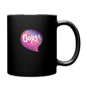 Oops! - Tasse einfarbig - Schwarz - Rechts