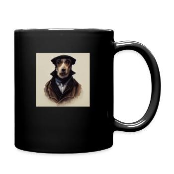 Chien Sherlock Vintage Hunter - Mug uni - noir - Droite