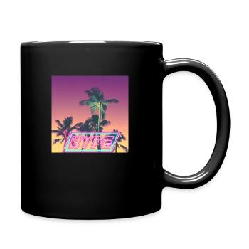 Summer - Tasse einfarbig - Schwarz - Rechts