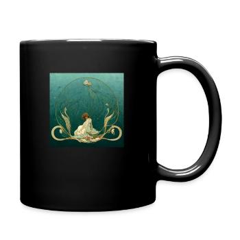 saku Child of the sea Mucha - Tasse einfarbig - Schwarz - Rechts