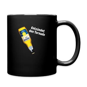 Entzündet den Tornado - Tasse einfarbig - Schwarz - Rechts