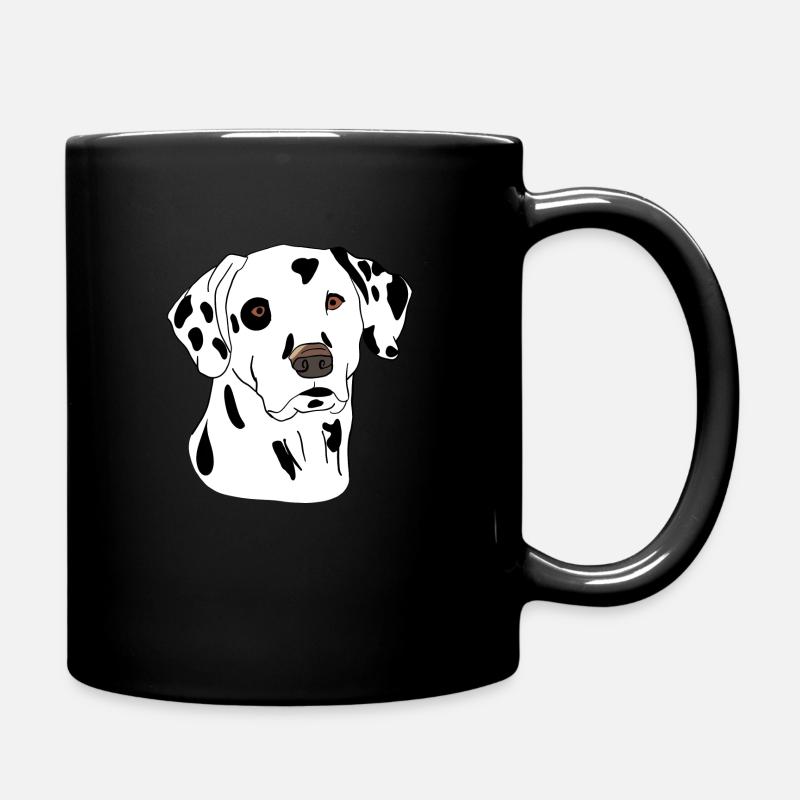 Dalmatiner - Tasse einfarbig - Schwarz
