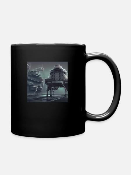 Station spatiale - Mug uni - noir