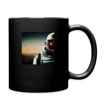 Astronaut - Tasse einfarbig - Schwarz - Rechts