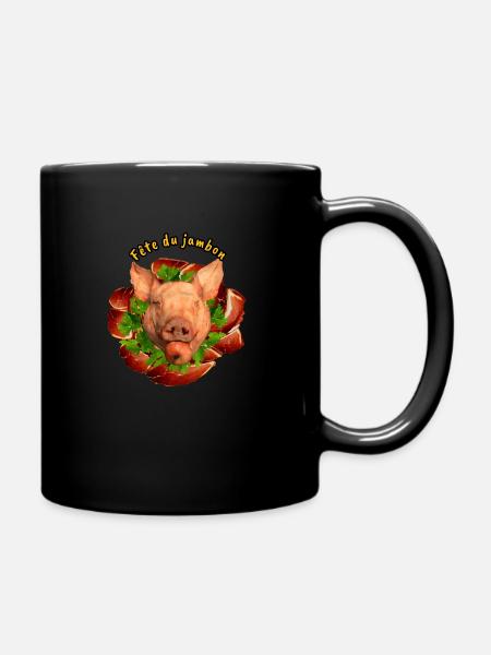 Fête du jambon - Mug uni - noir