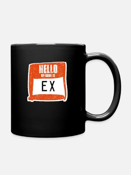 Zerflossener - Ex - Tasse einfarbig - Schwarz