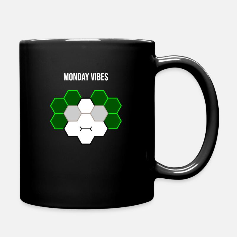 Monday vibes...es ist wieder einmal Montag - Tasse einfarbig - Schwarz