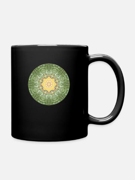 Mandala-Quantum 3 - Tasse einfarbig - Schwarz