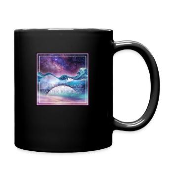 Univers - particule à onde / matière à énergie - Mug uni - noir - Droite