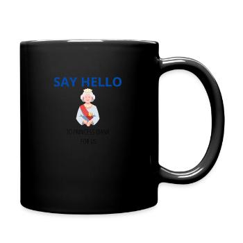 The queen (reine) and princess Diana - Mug uni - noir - Droite