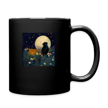 waiting in the moonlight - Full Colour Mug - black - Right