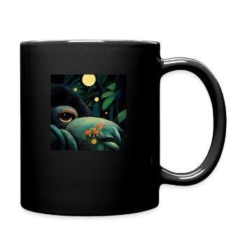 Toucan in the moonlight - Full Colour Mug - black - Right