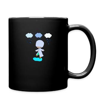 Il pleut - Mug uni - noir - Droite