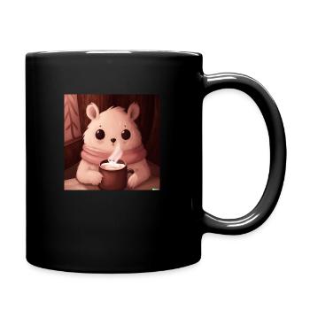 Animal moelleux - Mug uni - noir - Droite