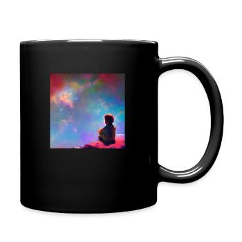 Sternenkind - Tasse einfarbig - Schwarz - Rechts