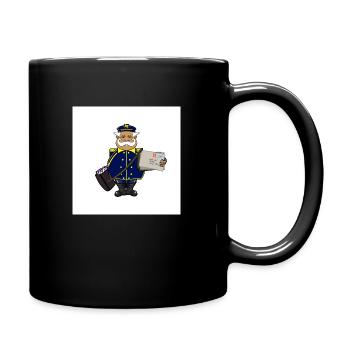 Dicke Post Comic - Tasse einfarbig - Schwarz - Rechts