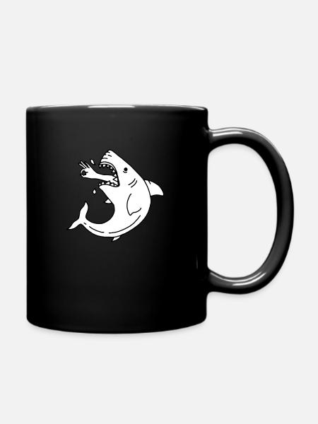 hai - Tasse einfarbig - Schwarz