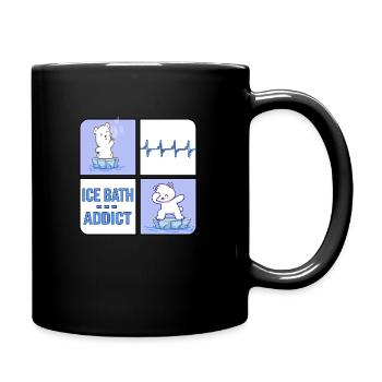 eisbader winterbader eisbär icebath addict - Mug uni - noir - Droite