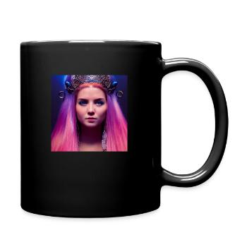 Wikingerkrieger - Tasse einfarbig - Schwarz - Rechts