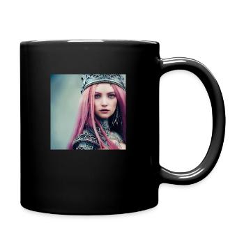 Wikingerkrieger - Tasse einfarbig - Schwarz - Rechts